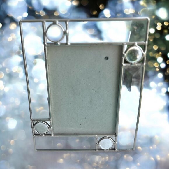 Geometric Glass & Metal Picture Frame 5" x 7" - Picture 11 of 13